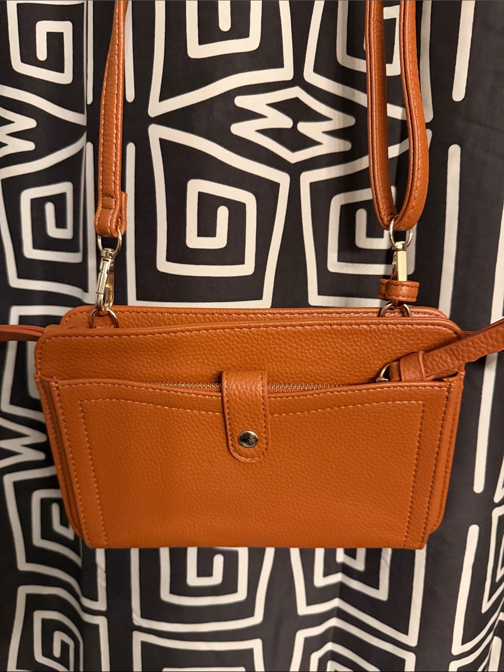 Women's Crossbody Phone Wallet - Tan